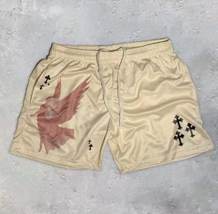 Y2K Christian Angel Gym Shorts